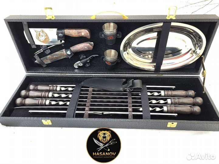 Подарочный шашлычный набор для пикника