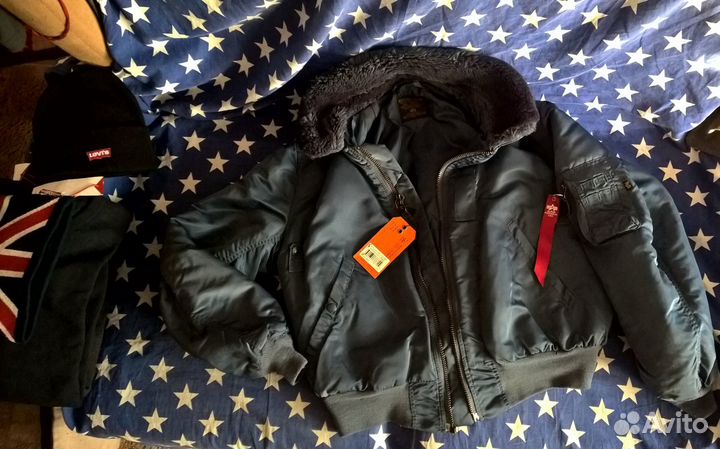 Куртка Бомбер Alpha-Pilot-Vintage В15 Made in USA