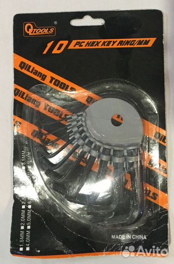 Набор шестигранников 10пр DNS tool кольцо в блисте