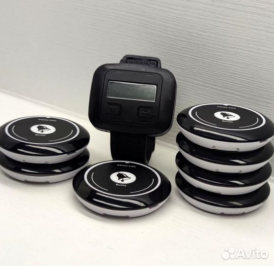 Кнопка вызова официанта в комплекте с часами