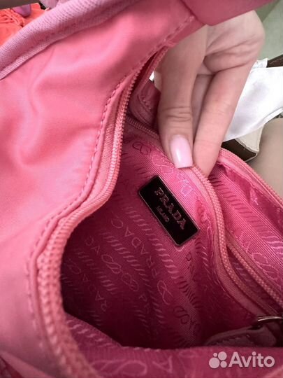Сумка prada розовая