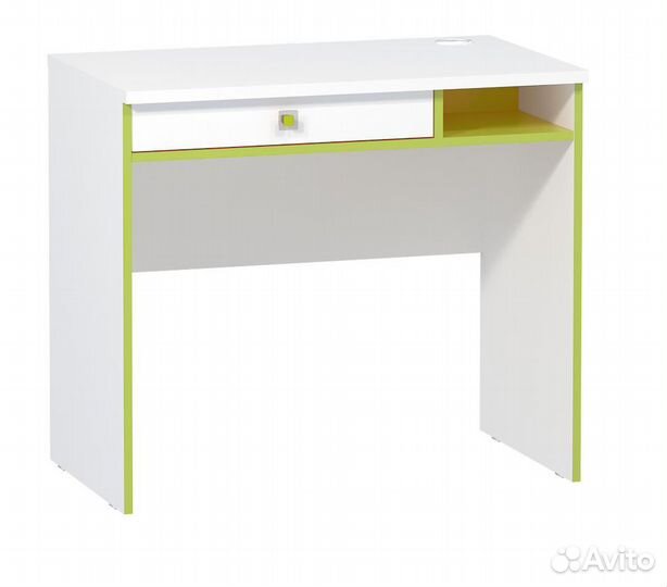 Стол письменный Альфа 12.41 (Лайм, белый) (Ц)