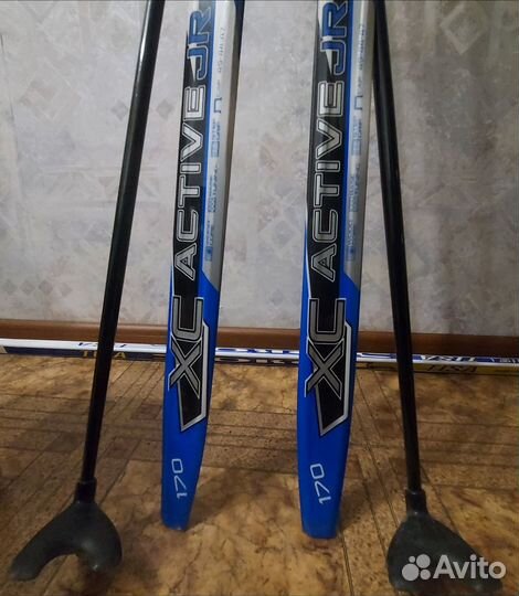 Лыжи беговые с палками