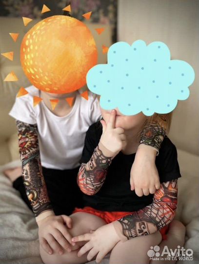 Детские Тату Рукава (2штуки)