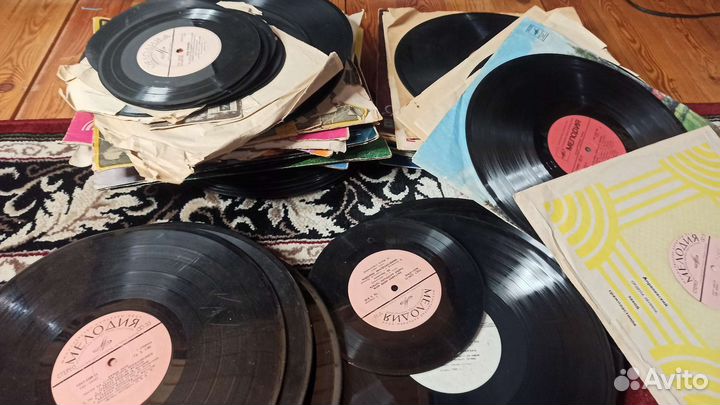 Виниловые пластинки 100 шт