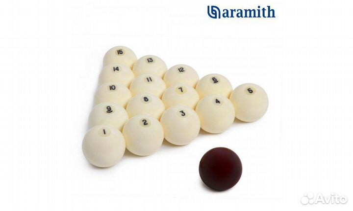 Шары Aramith Standard Pyramid 68мм красный биток