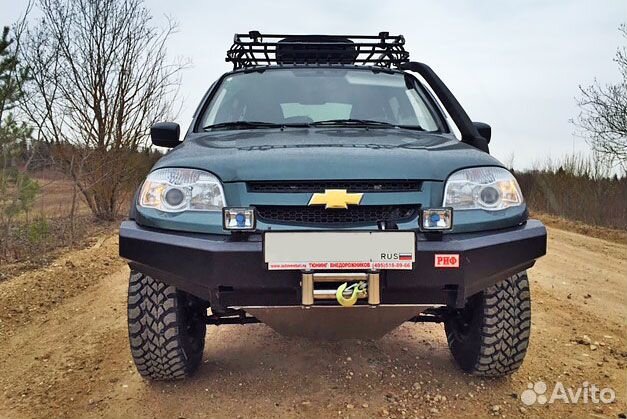 Бампер риф силовой передний ваз Нива