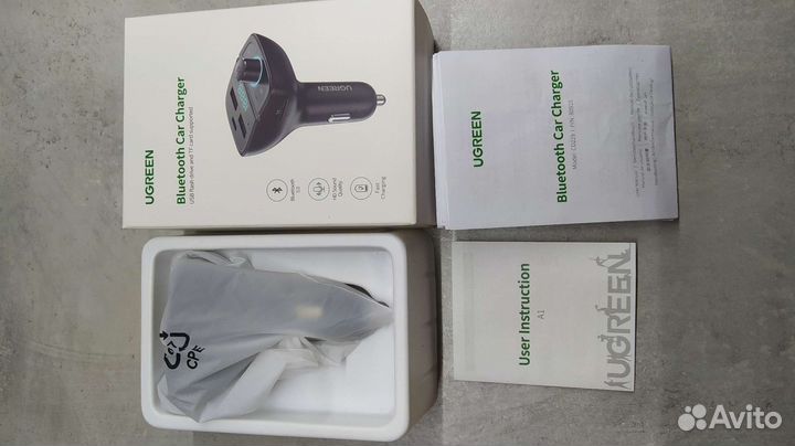 U-green Bluetooth Car Carger Блютуз для машины