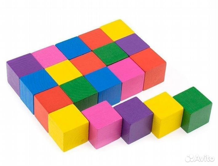 Кубики деревянные новые