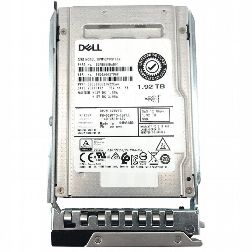 [2WVYG] Жесткий Диск Dell 1.92tb Sas 2,5" Ssd 2wvyg