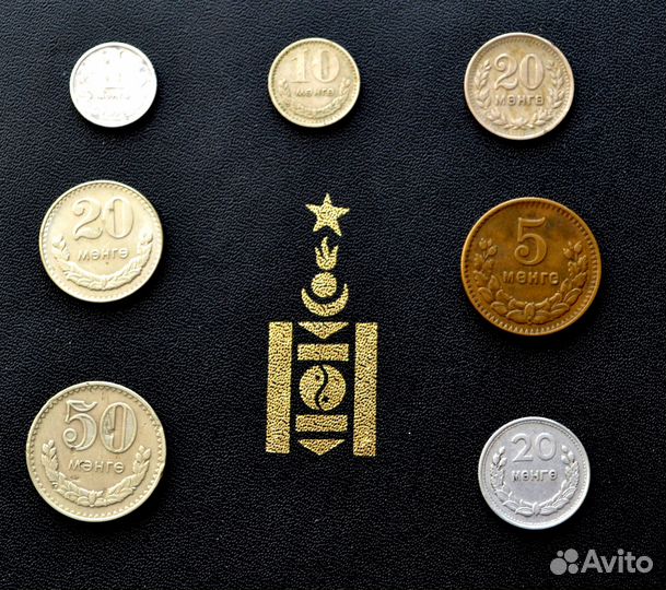 Монета Монголия Оригинал страна Чингизхана сохран