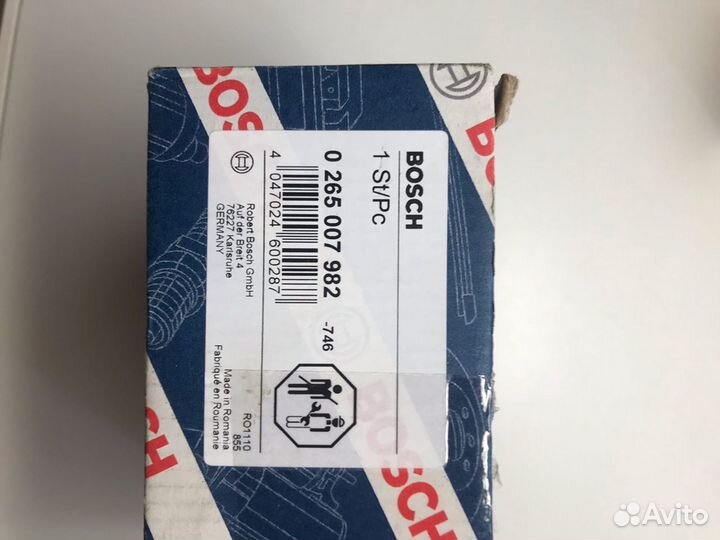 0265007982 Датчик ABS передний