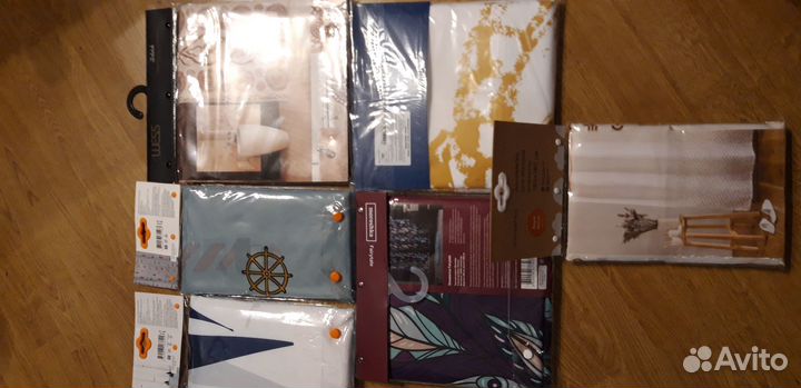 Шторка для ванной новая