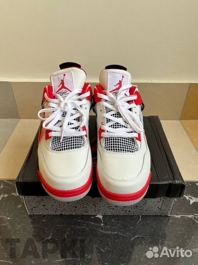 Nike Air Jordan 4 White Fire Red Lux