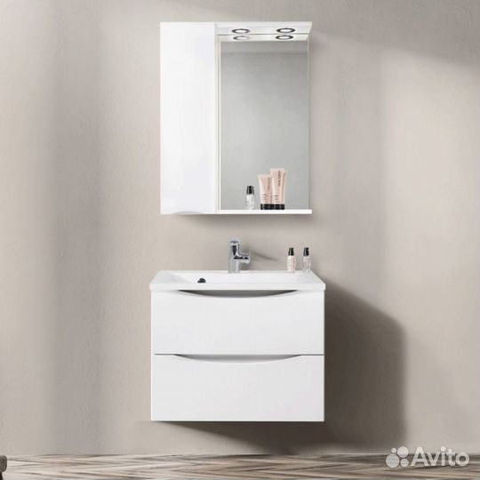 Зеркальный шкаф BelBagno marino-spc-800/750-1a-bl