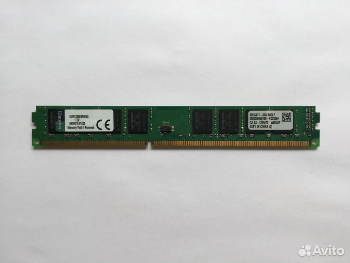 Оперативная память 8GB DDR3 Kingston KVR1333D3N9