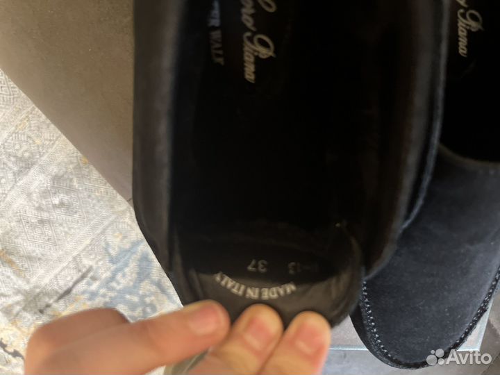 Лоферы loro piana высокие зимние