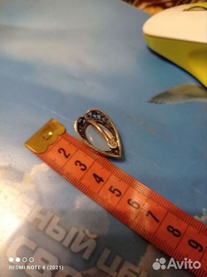 Серьги с лунным камнем