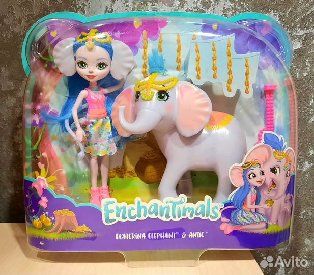 Enchantimals Лама Белый тигр Слон Жираф Энчантимал