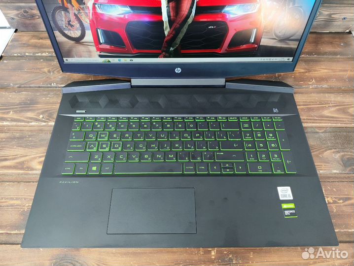 Игровой HP 17.3 Intel i7-10750H GTX 1650 4GB