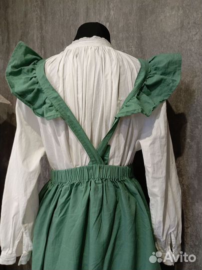 Сарафан с рюшами винтажный ретро