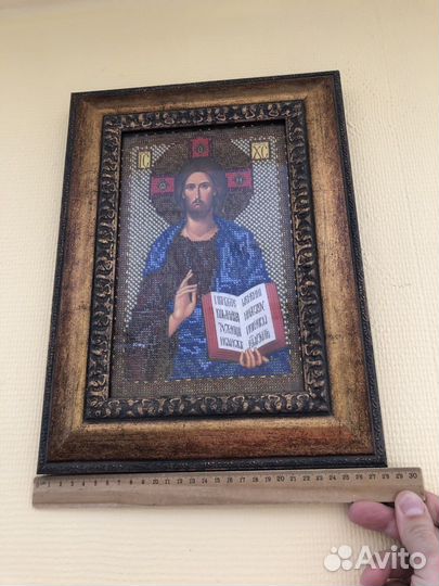 Икона из бисера ручная работа