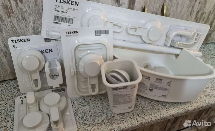 Тискен Икея на присоски остатки