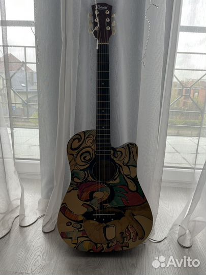 6 струнная гитара belucci (принт)