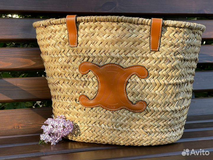 Сумка Celine соломенная