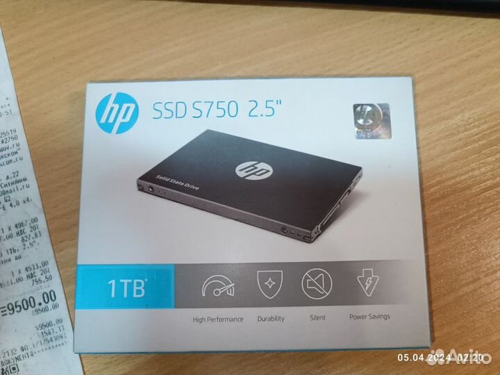 SSD накопитель HP S750 1тб SATA III