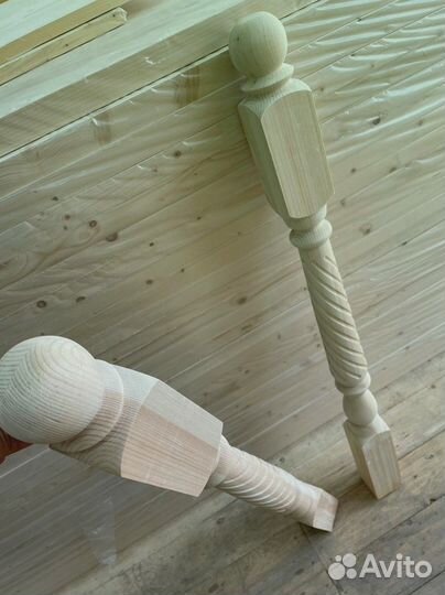 Столб начальный ель 80х80 с распилом