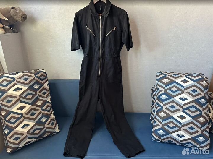 Джинсовый комбинезон черный befree 46