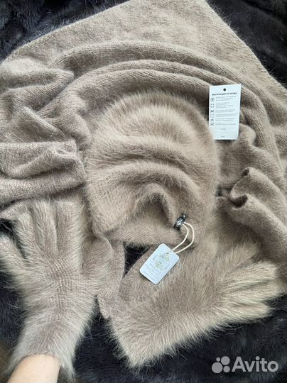 Вязаный комплект ангора80