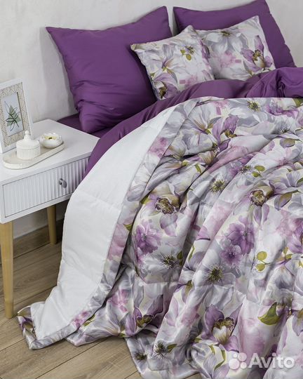 Покрывало Жардин Сирень на кровать