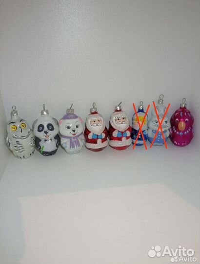 Елочные игрушки стекло