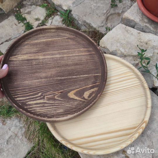 Поднос, тарелка из дерева
