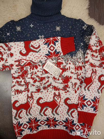 Свитер новогодний мужской женский