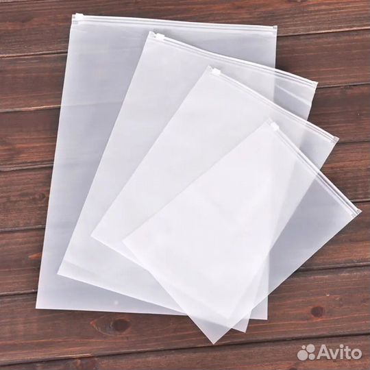 Пакеты zip lock с бегунком