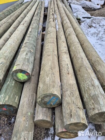 Деревянные опоры лэп