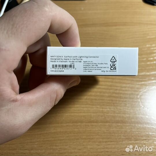 Наушники apple earpods lightning