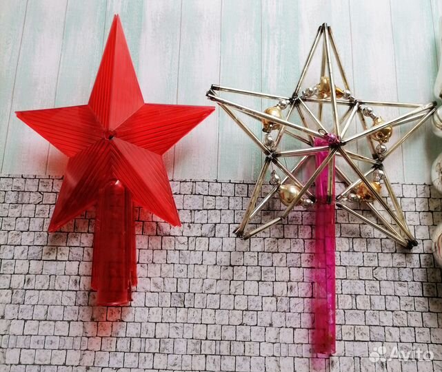 Наконечники макушки на ёлку СССР