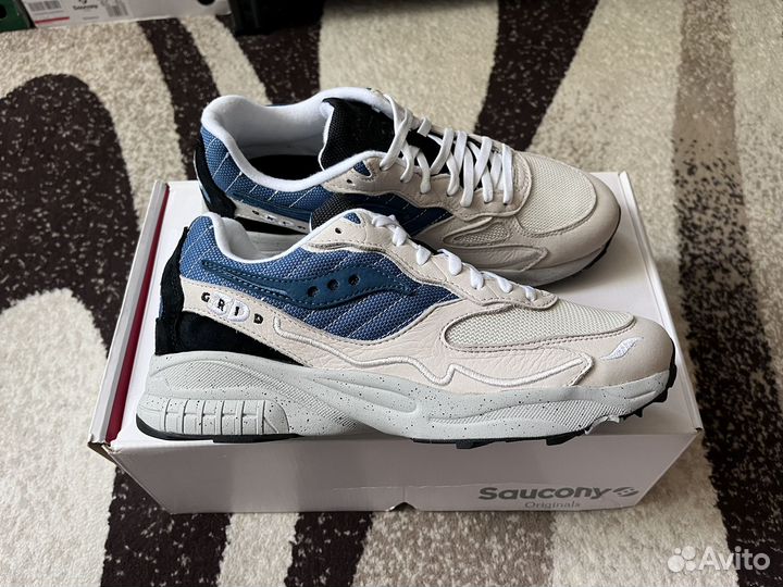 Кроссовки Saucony 3D Grid Hurricane Blue/White