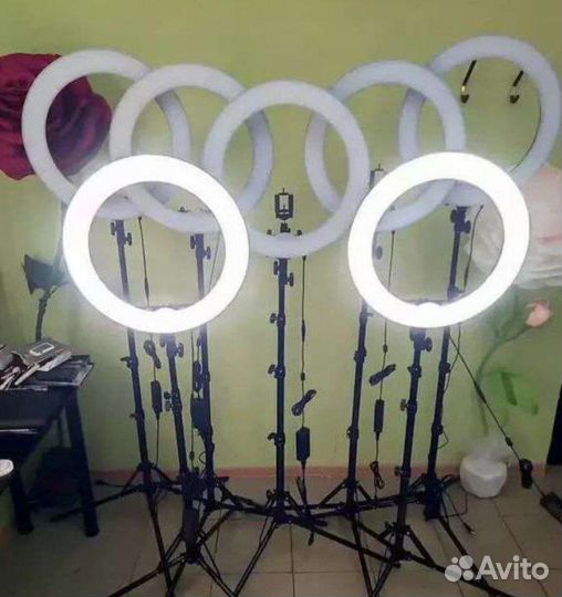 Кольцевая лампа + штатив + доставка