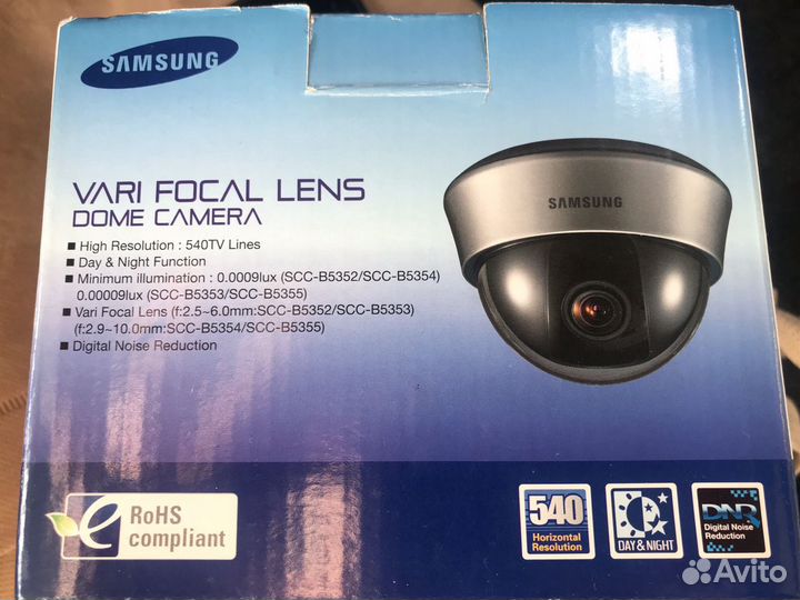 Камера видеонаблюдения купольная Samsung SCC-B5352
