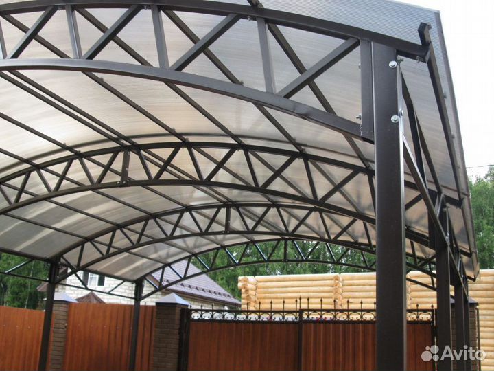 Ферма для навеса из профильной трубы