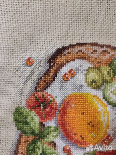 Вышивка крестом. Завтрак