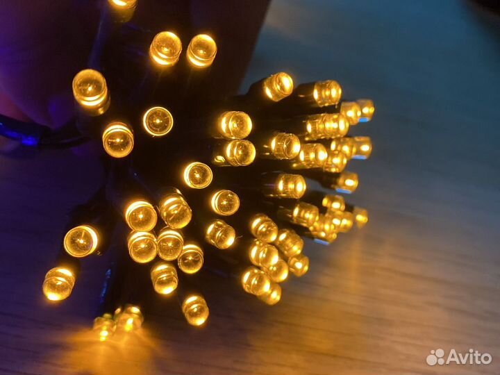 Уличная гирлянда светодиодная в наличии 2 цвета