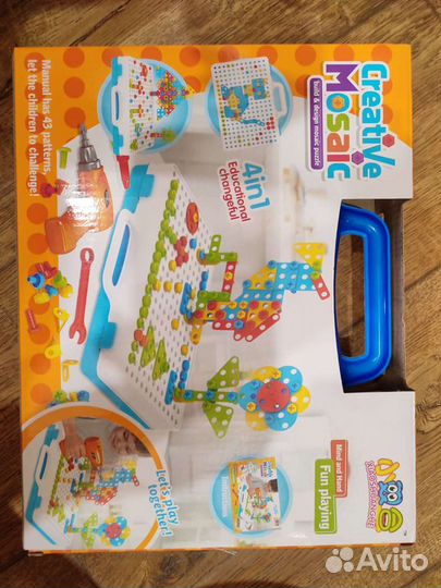 Конструктор с шуруповертом 237 деталей