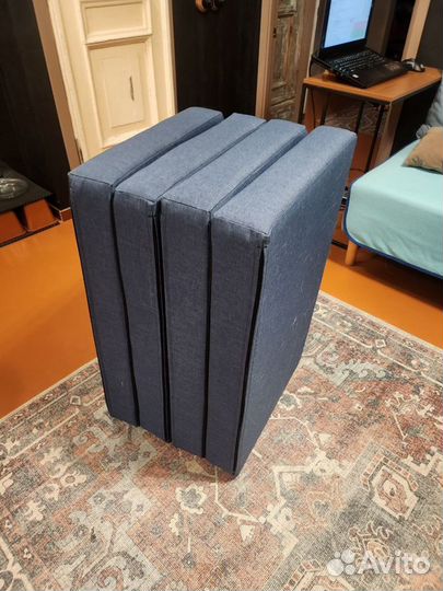 Кресло раскладное пуф матрас Cubes L 4 секции