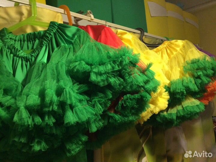Карнавальные костюмы, юбки-американки прокат фрукт